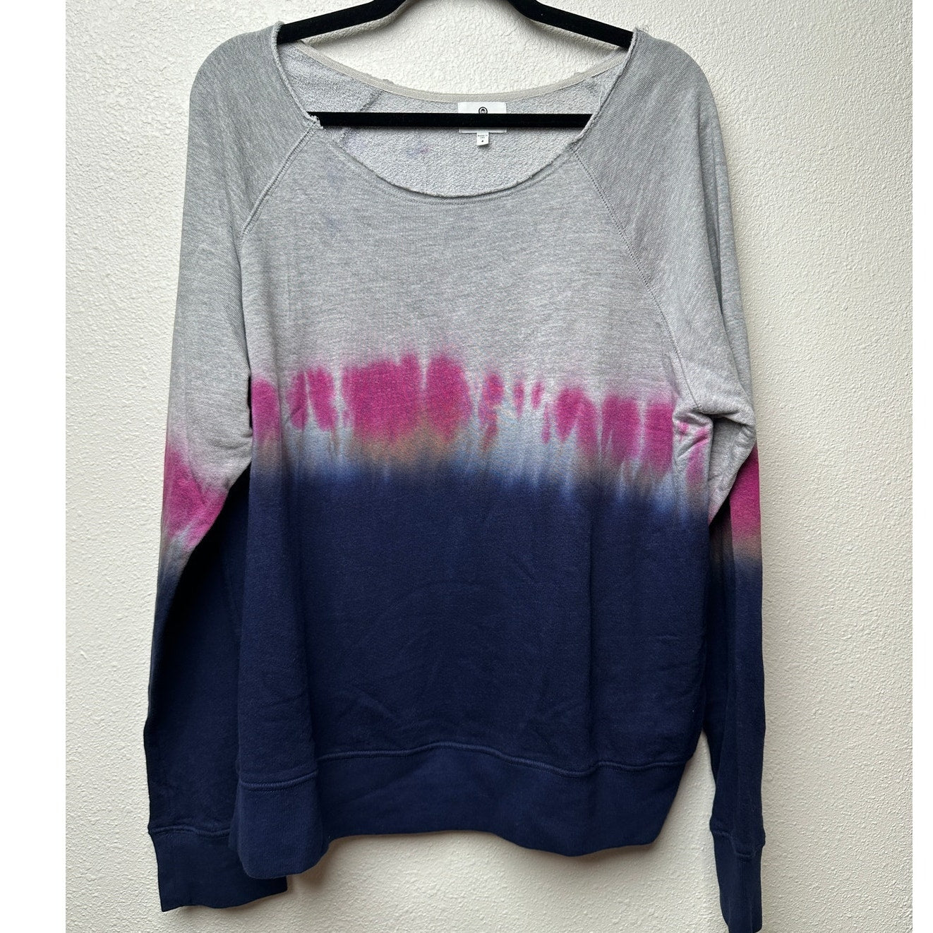 Sundry Sweater Gray Tie Dye Women US 4 Pullover