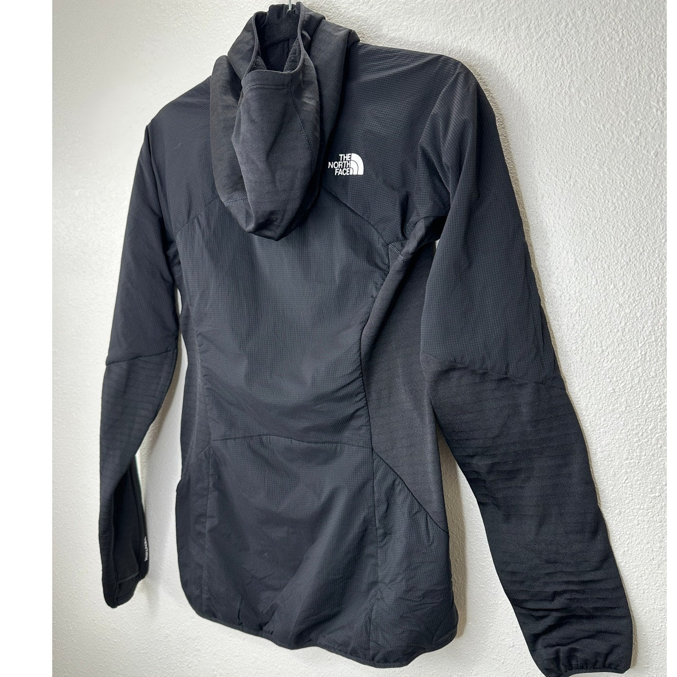 The North Face Black Long Sleeve Front Zip High Neck Hooded Jacket XS