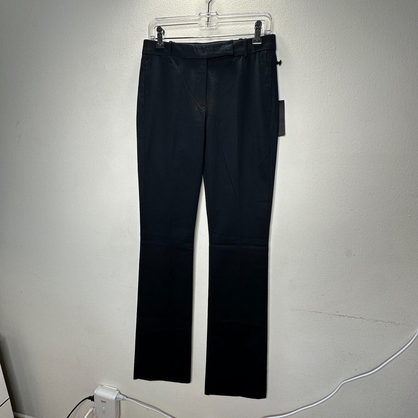 NWT Belstaff Midnight Black The Derby Classic Trouser Belt Loops Flare Legs 40