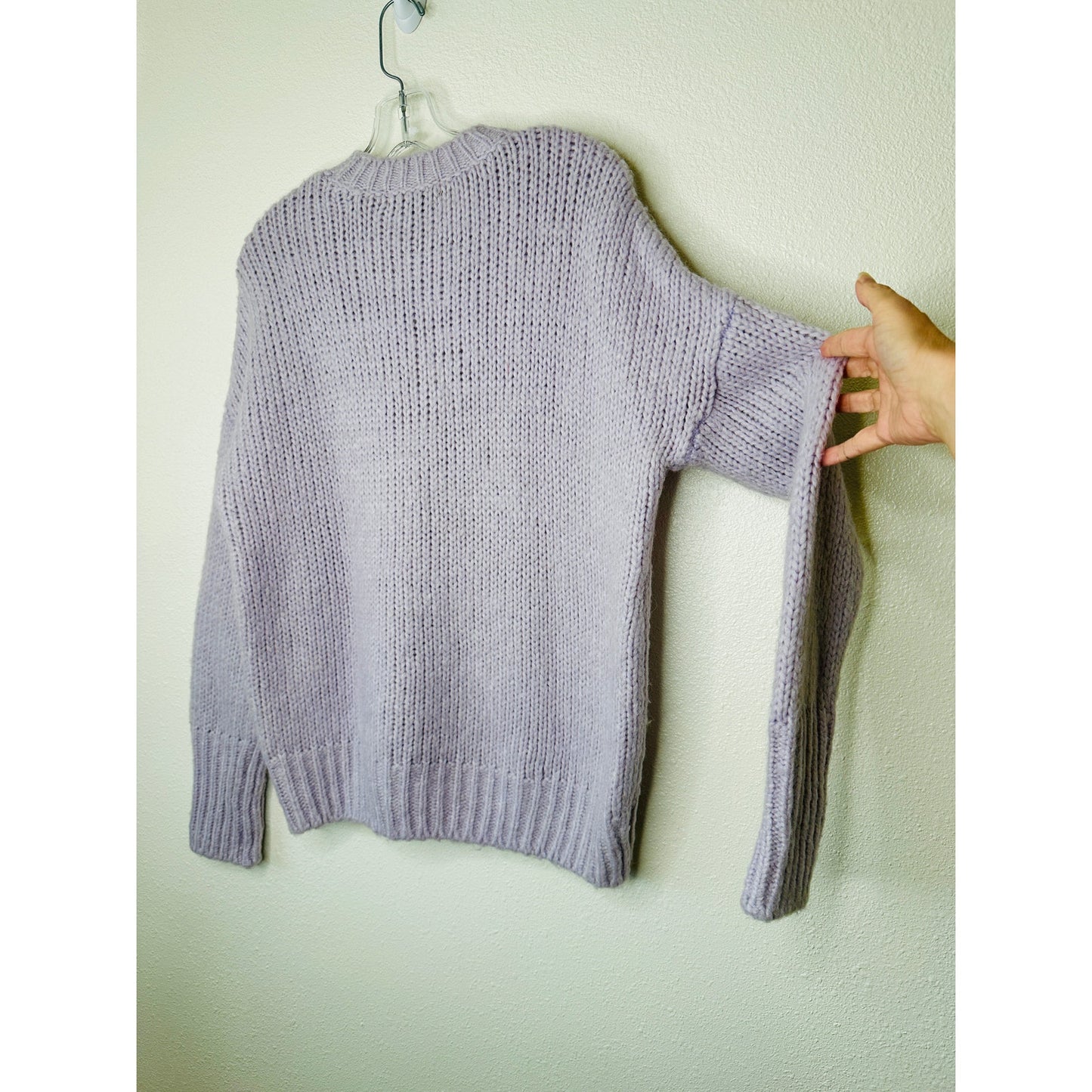 Sanctuary Purple Telluride Pullover Chunky Knit Long Sleeve Sweater S