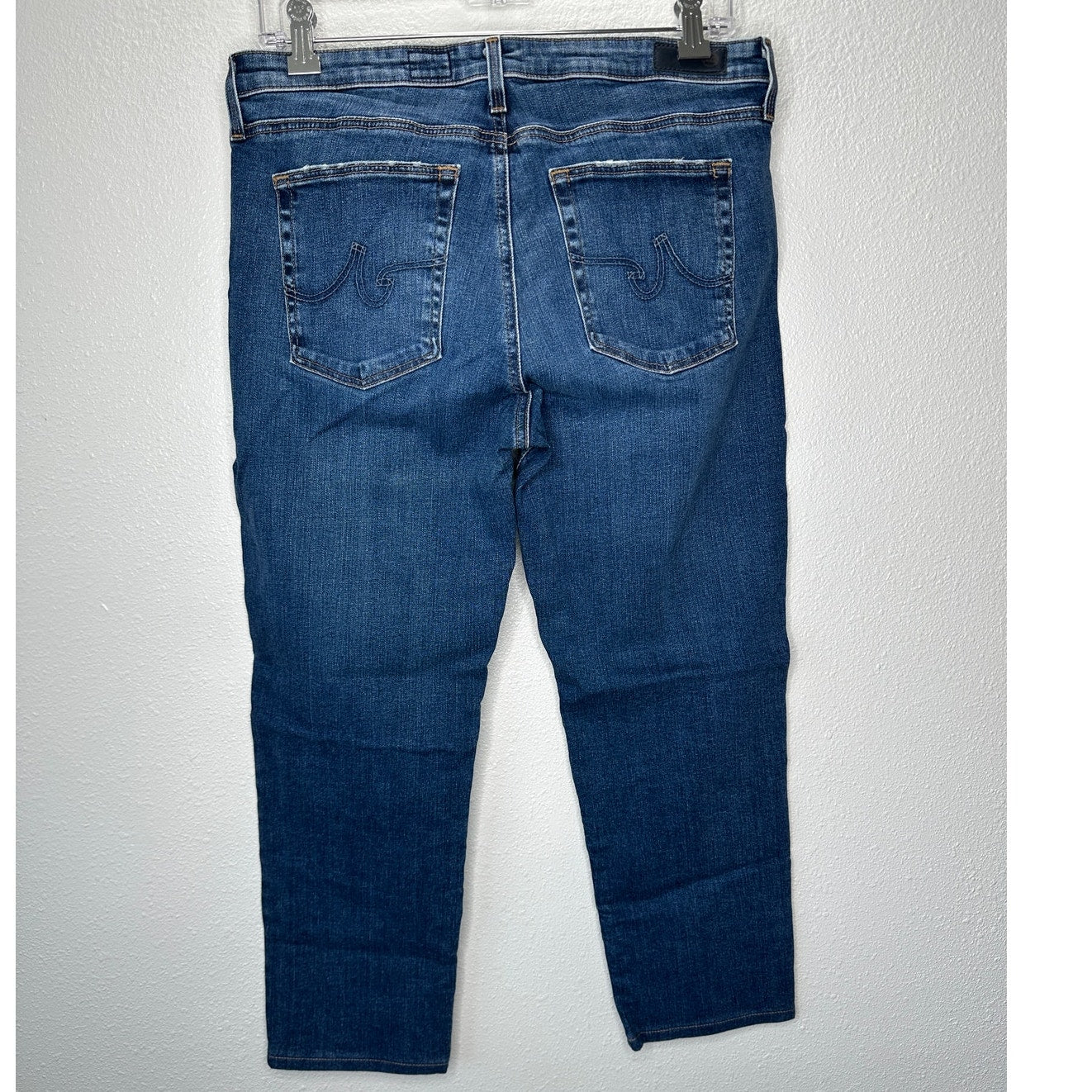 AG Medium Wash Whiskered Prima Ankle Cigarette Ankle Jeans 31