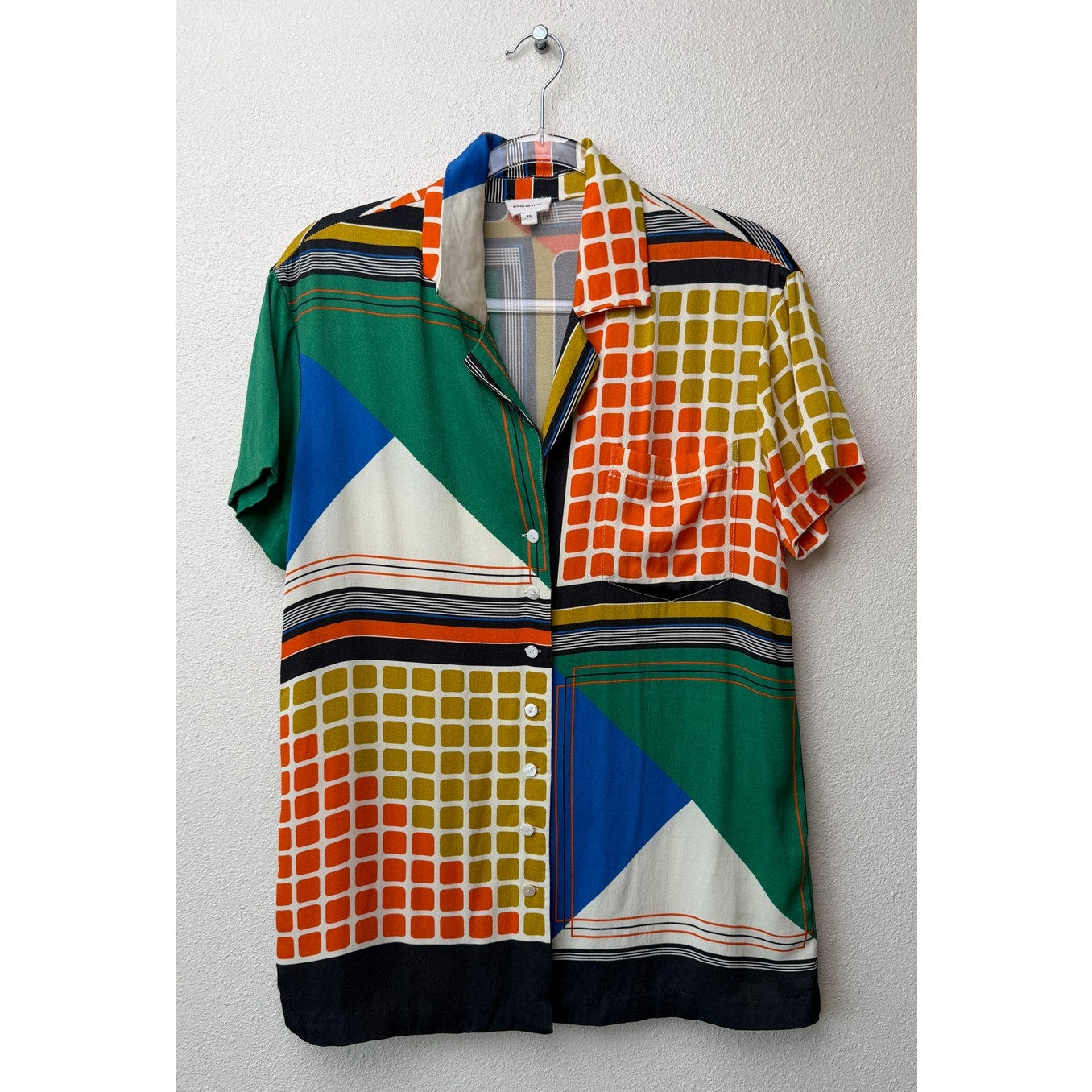 Song of Style Elsie Multi Geo Scarf Blouse XS