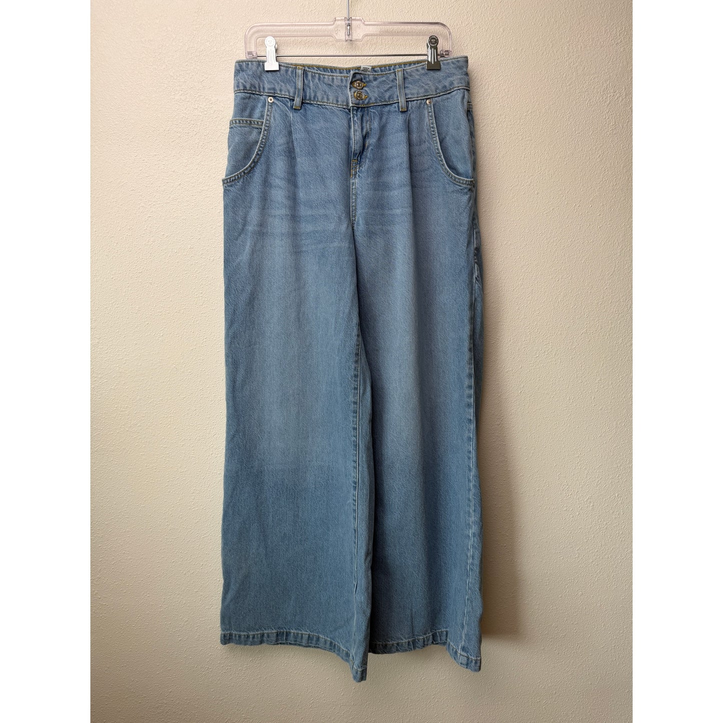 Forever 21 Wide Leg Jeans Mid Rise Size 28 Women