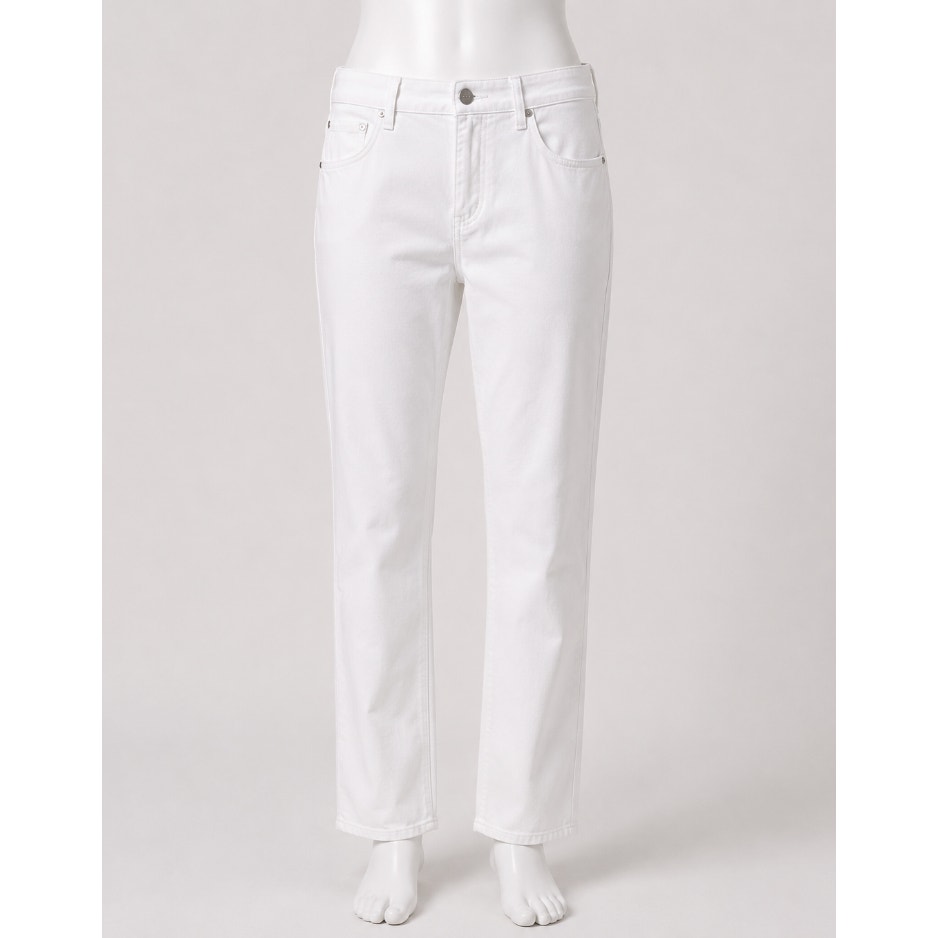 NWT Goldsign The A Jean Ivory Straight Leg Jeans US 32