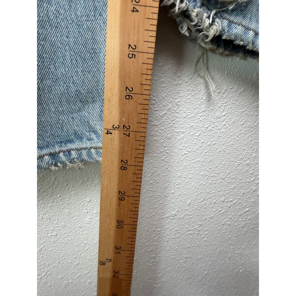 AGOLDE Light Blue Distressed Straight Jeans Women 26