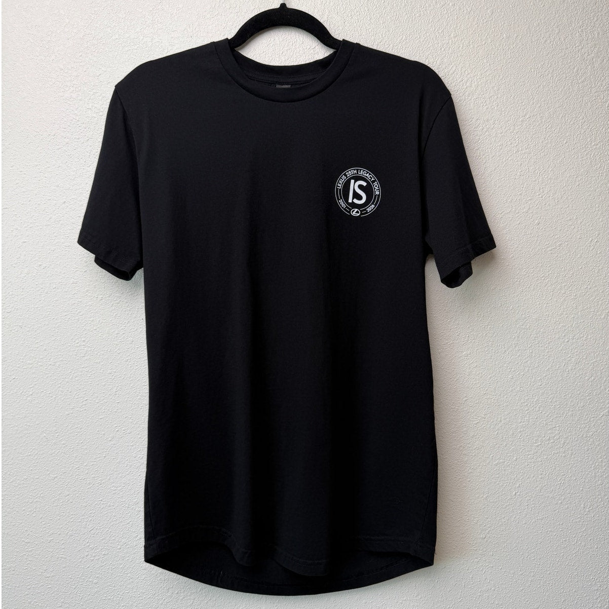 Lexus IS 25th Legacy Tour Black Graphic T-Shirt Unisex Medium