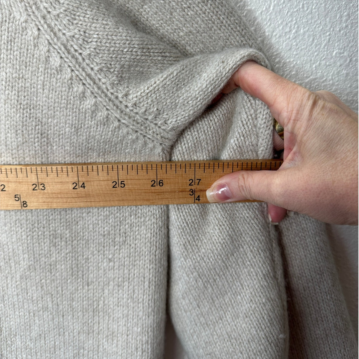 The Elder Statesman Tan Intarsia Long Line Cashmere Cardigan L