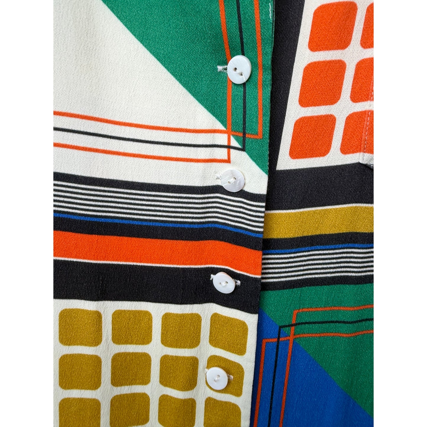 Song of Style Elsie Multi Geo Scarf Blouse XS