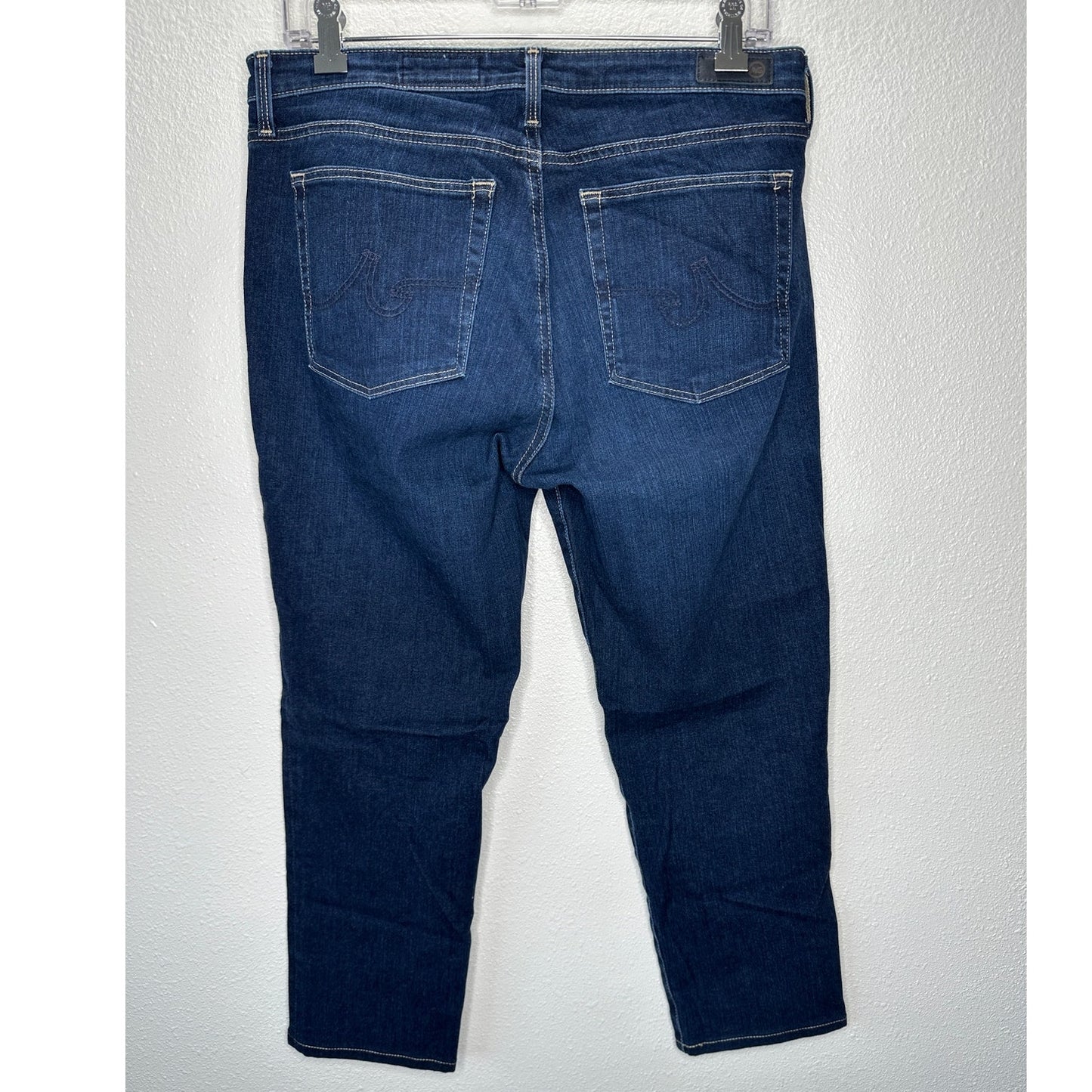 AG Dark Wash Prima Ankle Cigarette Leg Contour 360 Jean 31R