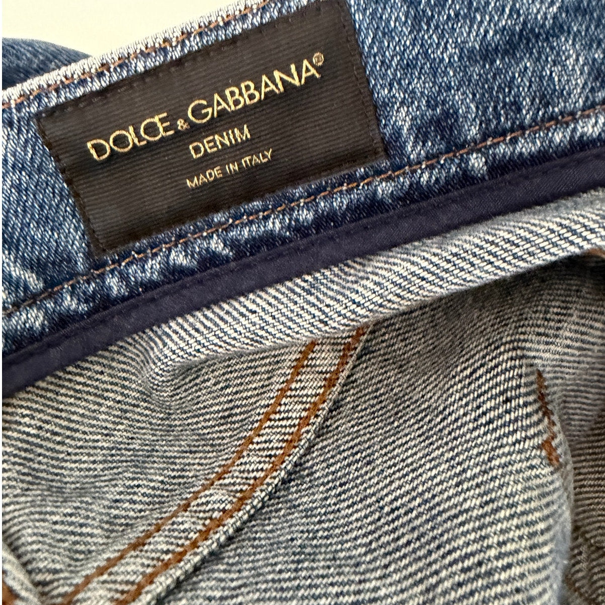 Dolce & Gabbana Men's 36 Blue Distressed Jeans