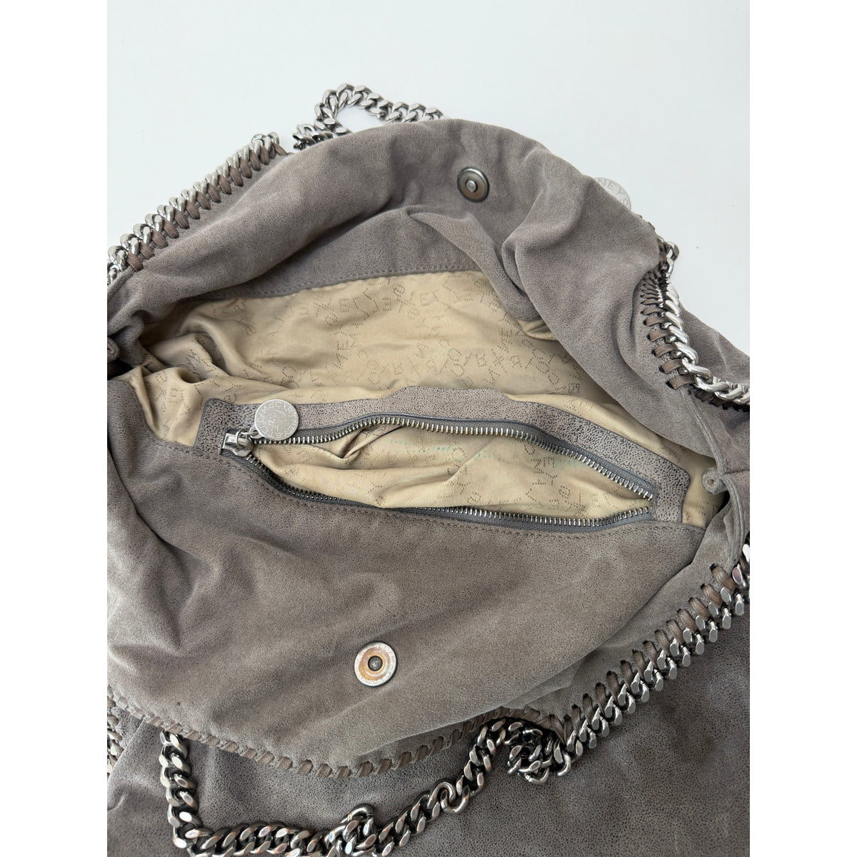 Stella McCartney Gray Chain Tote Bag Women's Large