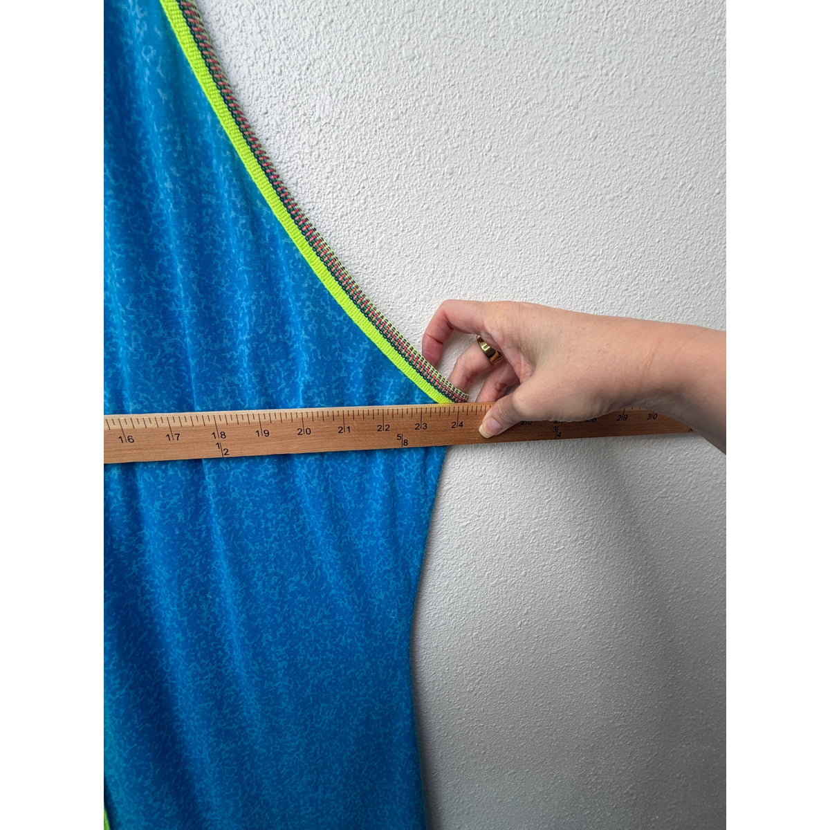Pitusa Blue Neon Trim Maxi Cover Up Women Standard