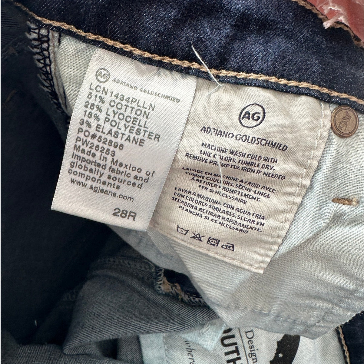 NWT AG Contour 360 Prima Cigarette Leg Jeans Dark Wash Women’s 28
