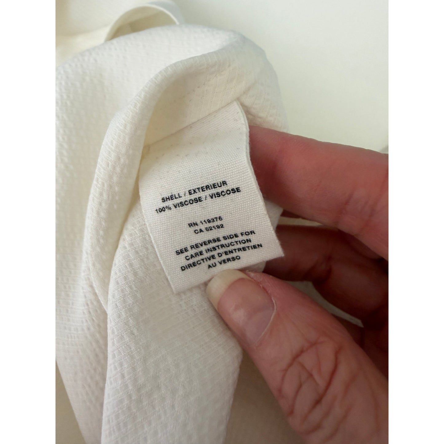 Helmut Lang Ivory Tie Back Sleeveless Blouse US S