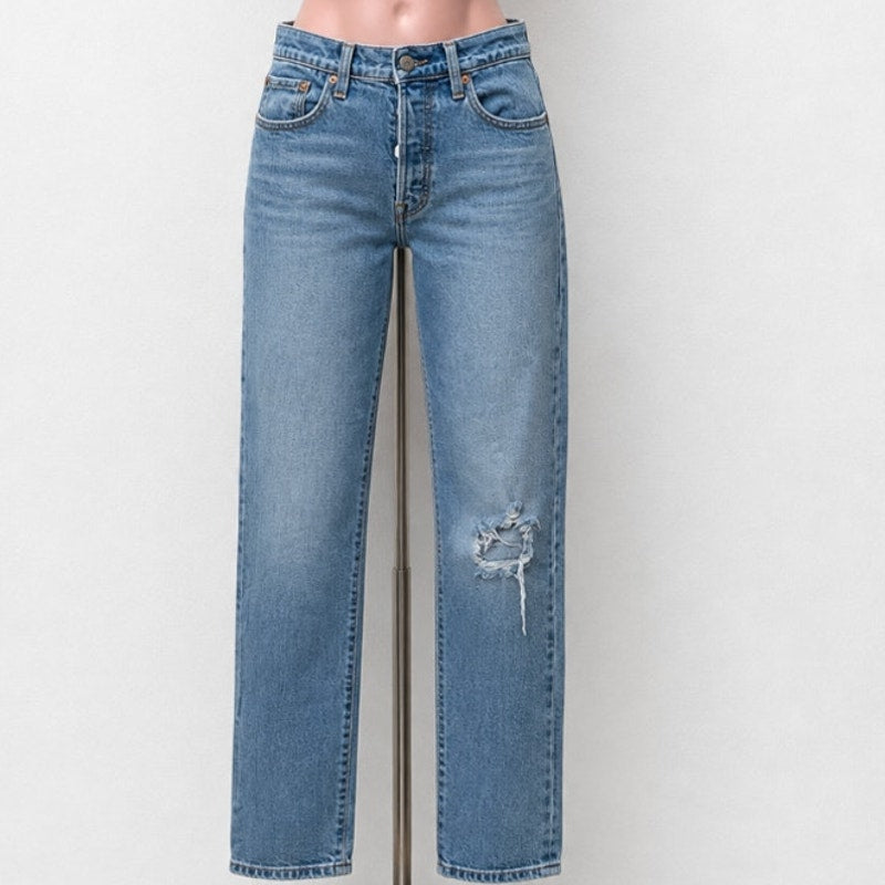 Levi's Wedgie Straight Button Fly Denim Jeans Women US 29