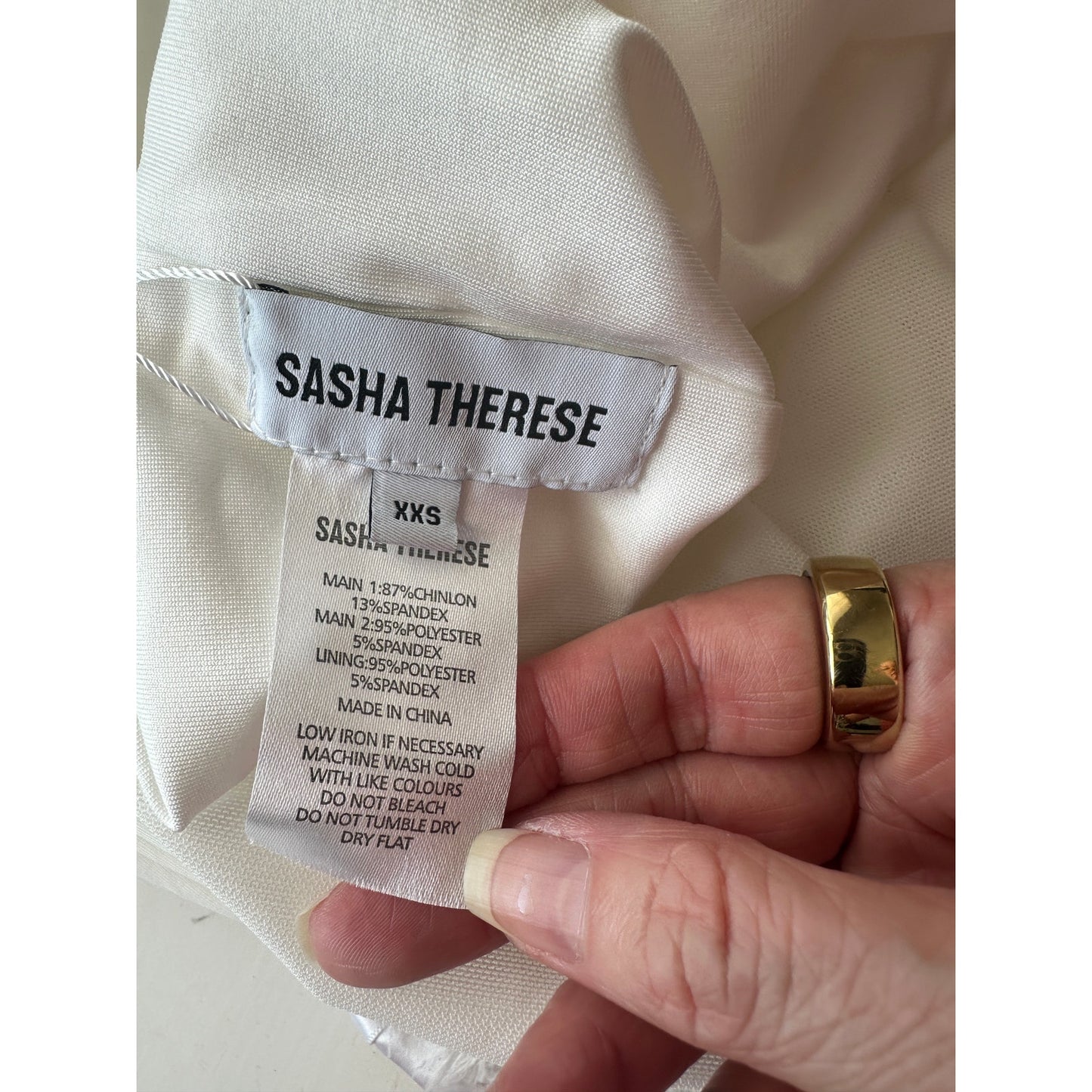 NWT Sasha Therese Amara Maxi Dress White XXS Sheer
