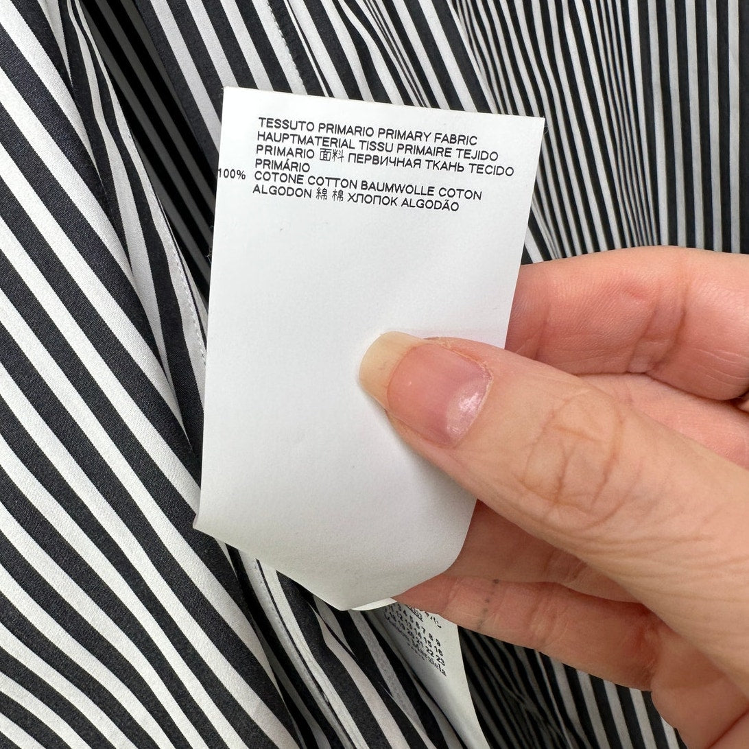 Maison Margiela Line 10 Oversized Striped Shirt Black/White Men’s US S (EU 38)