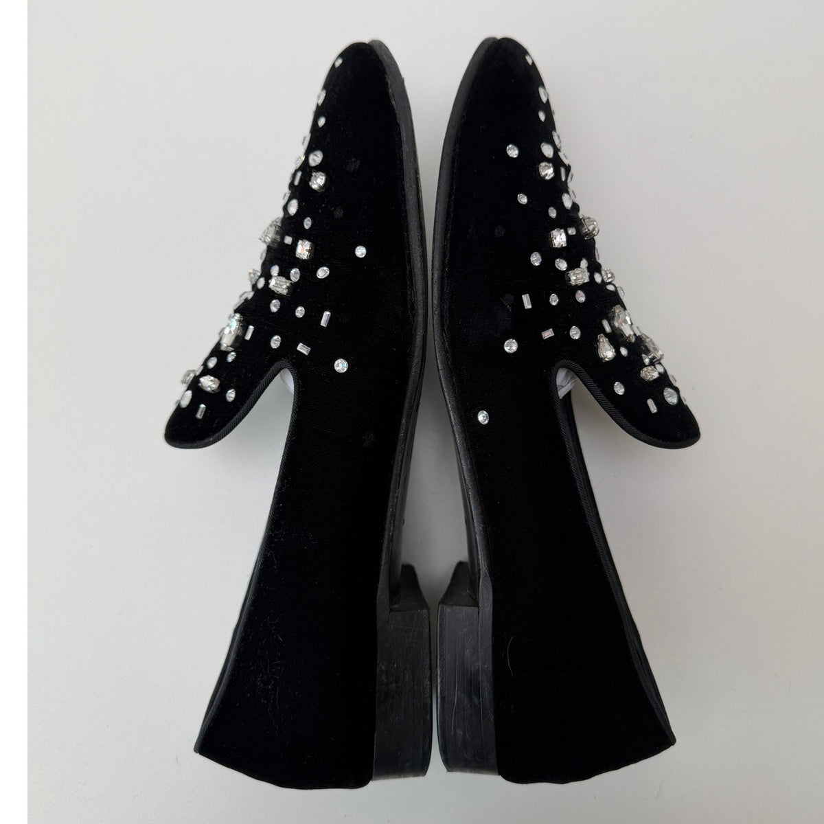 Giuseppe Zanotti Afelia Crystal Embellished Suede Loafers EU 43