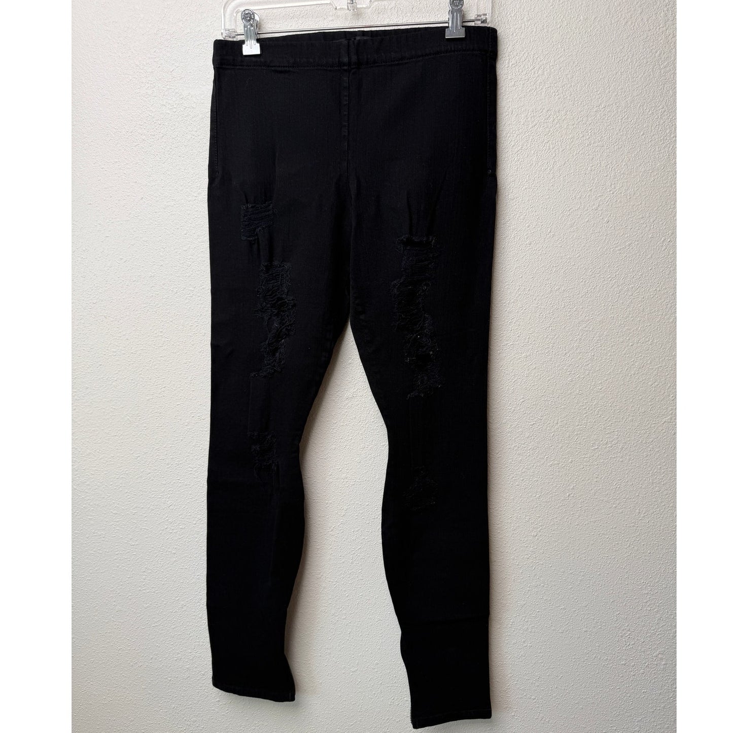 Joe's Jeans Black Distressed Skinny Jeggings Womens M