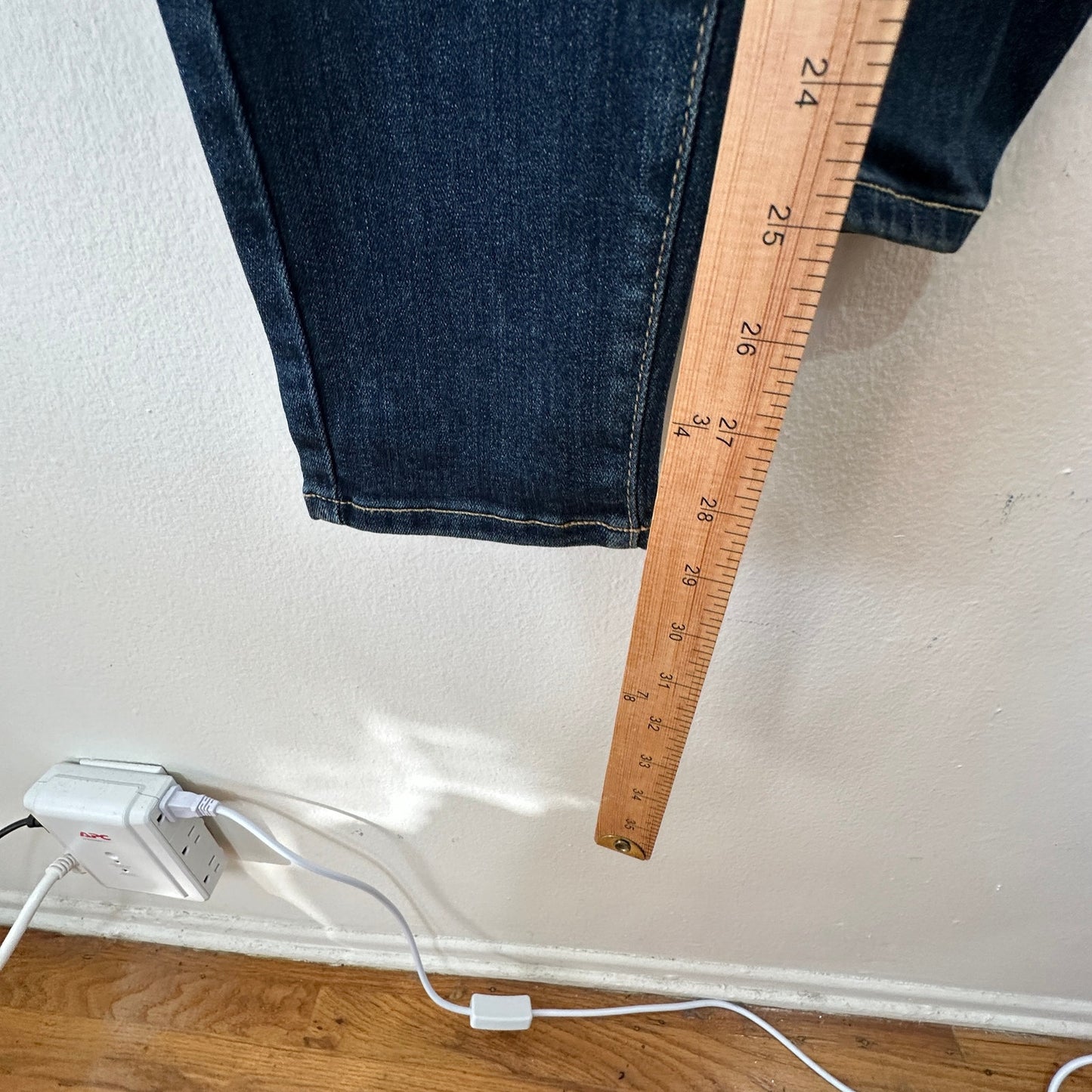 Paige Dark Wash Verdugo Ankle Nottingham Skinny Jean  26
