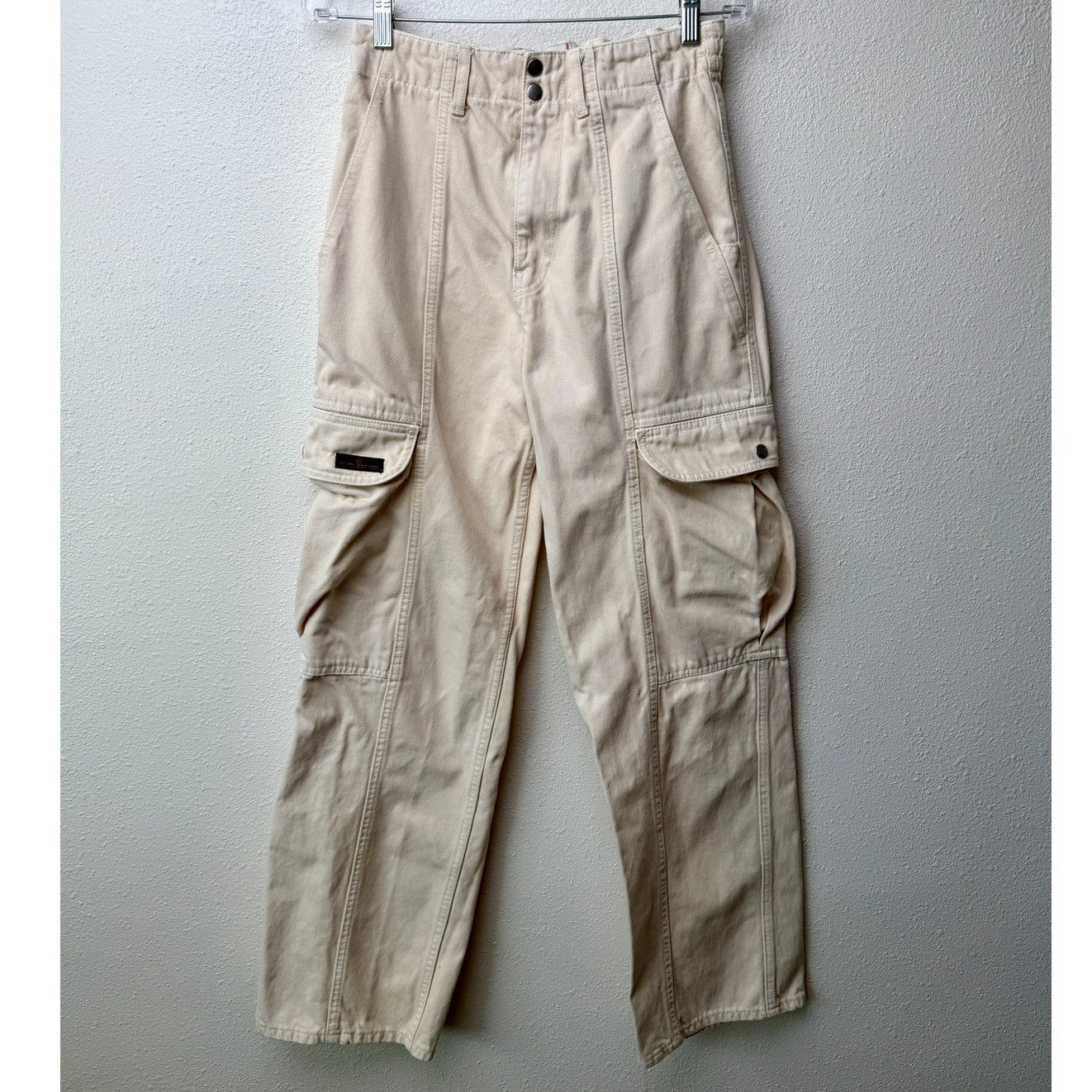 BDG Buttercream Wide Leg Utility Cargo Pants Women's Size 26