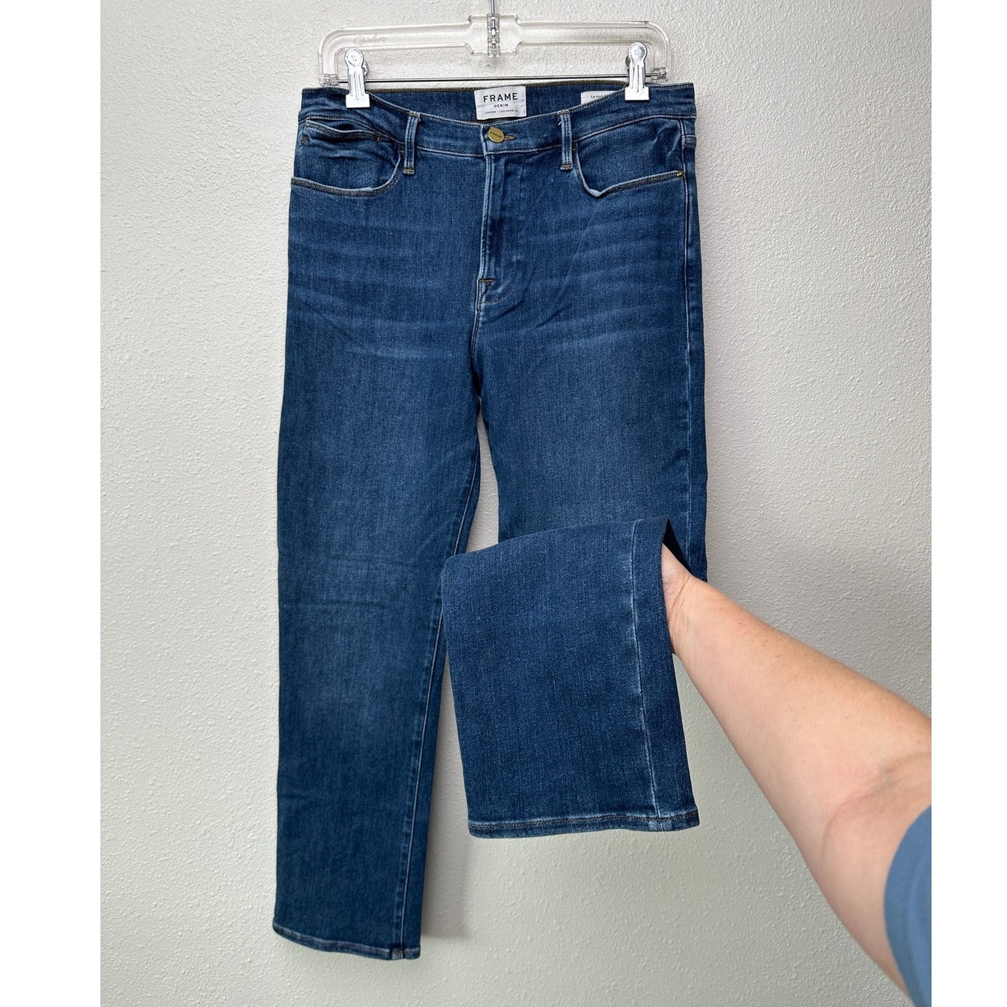 Frame Le High Straight Bestia Medium Dark Wash Women’s US 31 Jeans