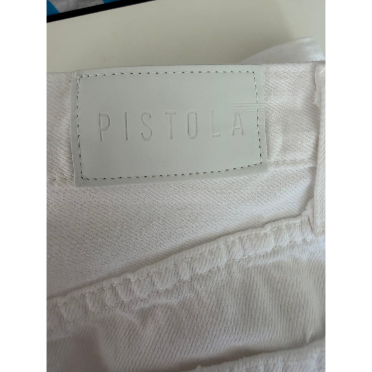 Pistola White Denim Shorts Womens US 27 Cutoff
