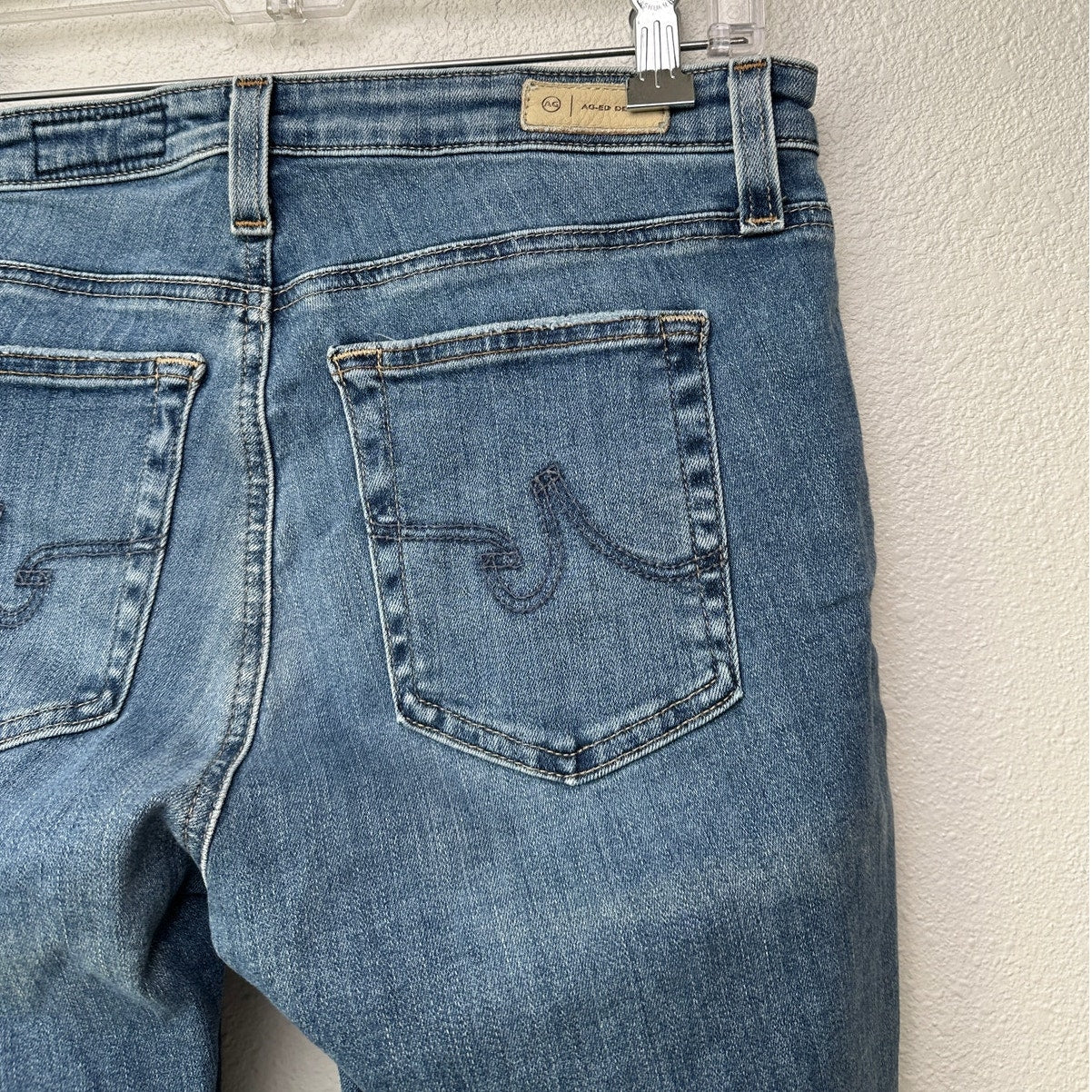 AG Adriano Goldschmied Prima Crop Cigarette Jeans Blue Women US 28