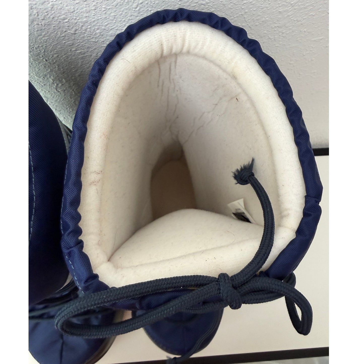 Moon Boot Icon Nylon Snow Boots Navy Blue Unisex EU 42-44 US 9-10.5 w/ bag