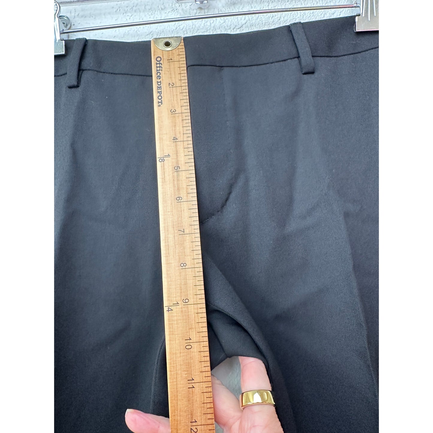 Saint Laurent Women’s Black Tuxedo Pants Satin Stripe Zip Hem IT 42/ US 6