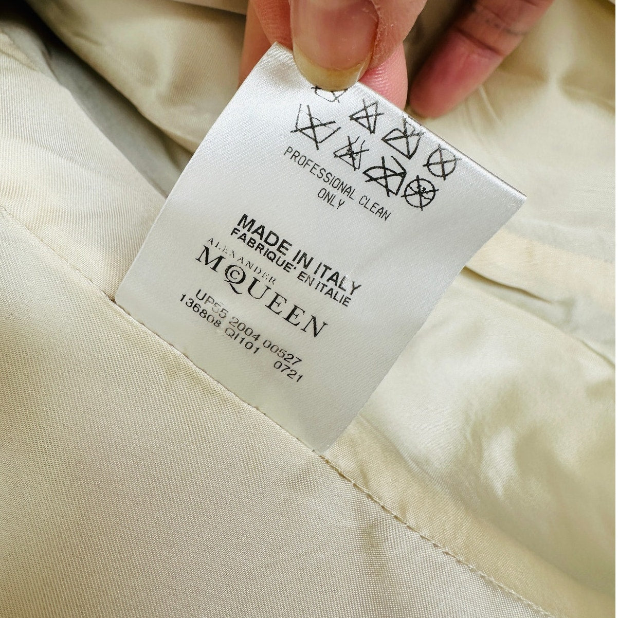 Alexander McQueen Taupe Cashmere Double Button Jacket 42 / 8