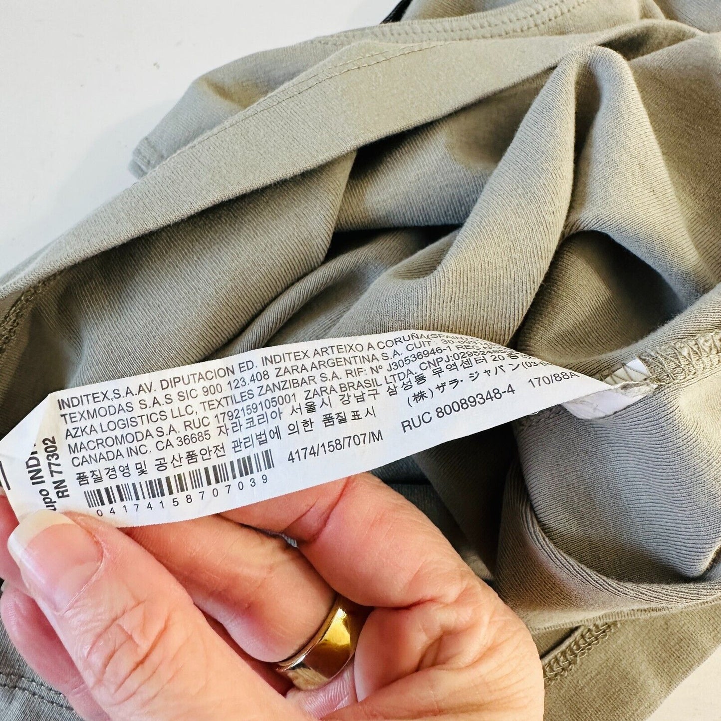 Zara Sand Color High Neck Sleeveless Stretch Tank Top Med