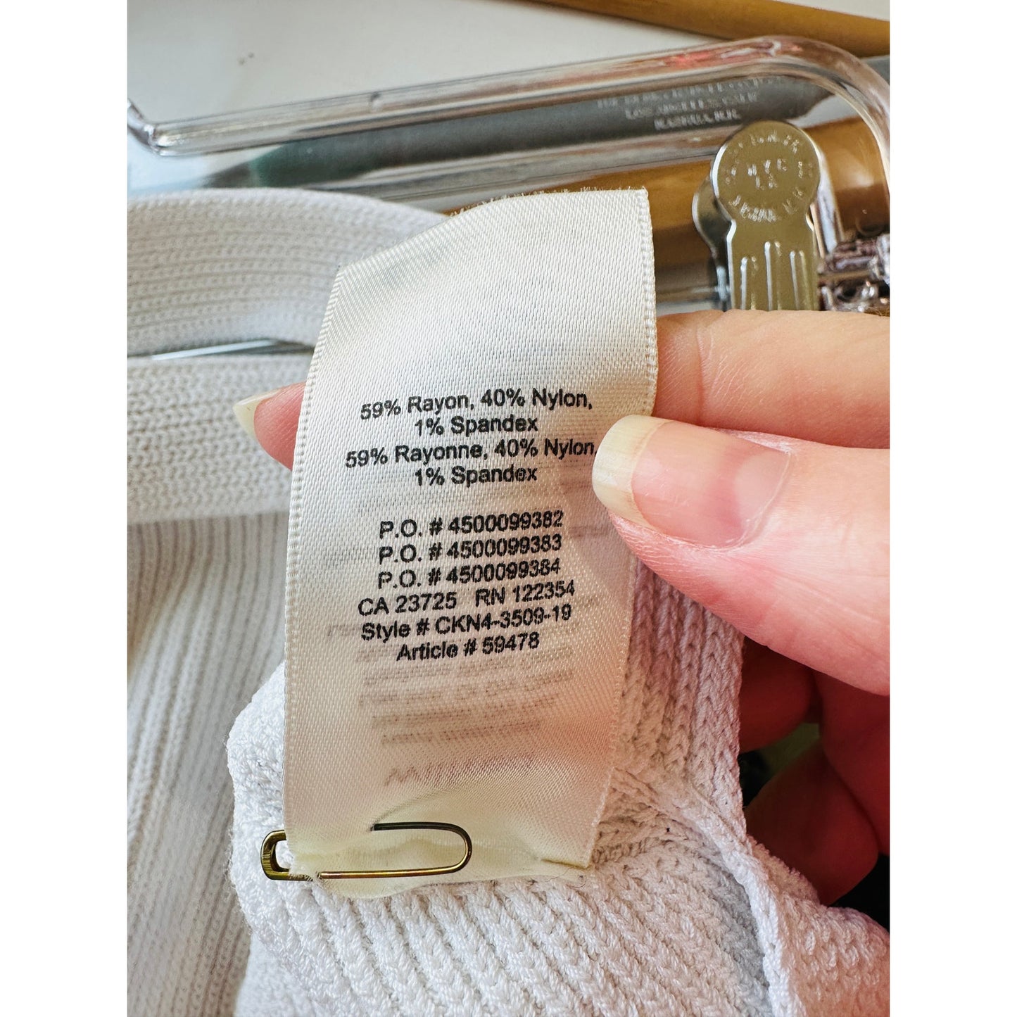 Wilfred Ivory White Knit Criss Cross Crop Sweater Top Large