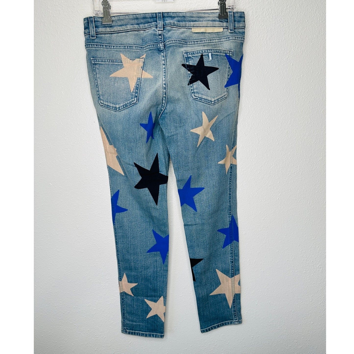 NWT Stella McCartney Blue Star Low Rise Skinny Boyfriend Jeans 29