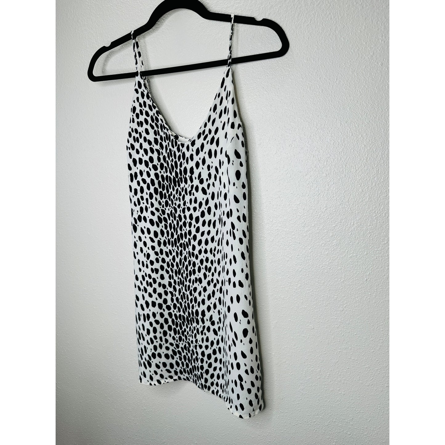 Reformation Black & White Ventura Cheetah Slip Dress XS