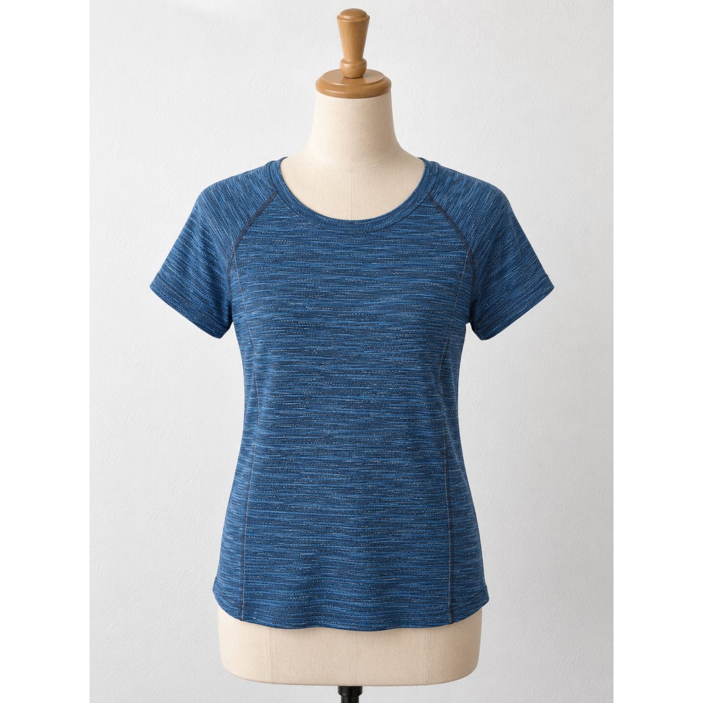 Lululemon Blue & Black Stripe Swiftly Tech Short Sleeve Tee