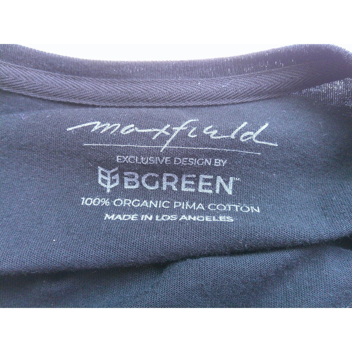 Maxfield Black Round Neck Short Sleeve Tee White Maxfield Los Angeles Logo M