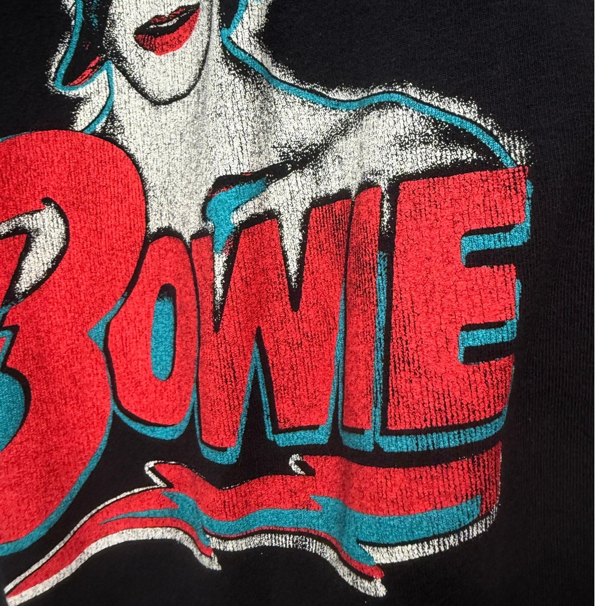 MadeWorn David Bowie Ziggy Stardust Graphic Bodysuit Black Size M