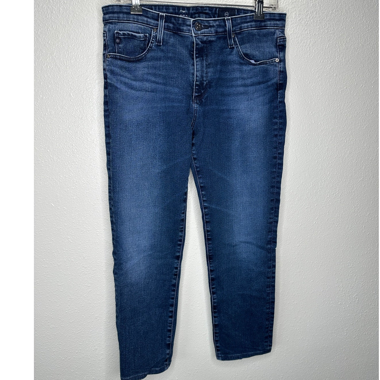 AG Adriano Medium Wash Whiskered Prima Cigarette Leg Jeans 30