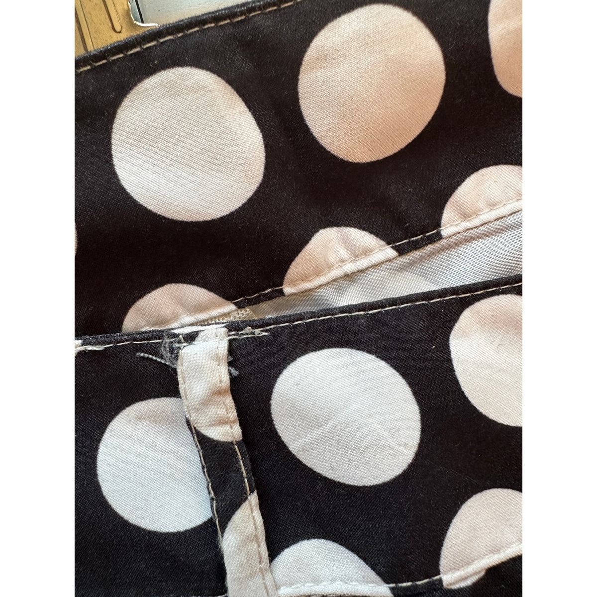 Argyle Grant Polka Dot Swim Shorts Black White Men US 34