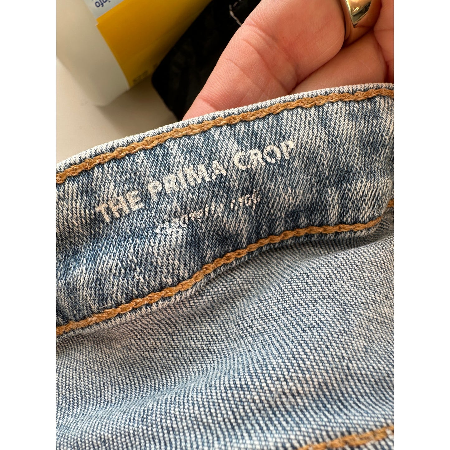 Adriano Goldschmied The Prima Crop Jeans Light Blue Women’s 31 Distressed