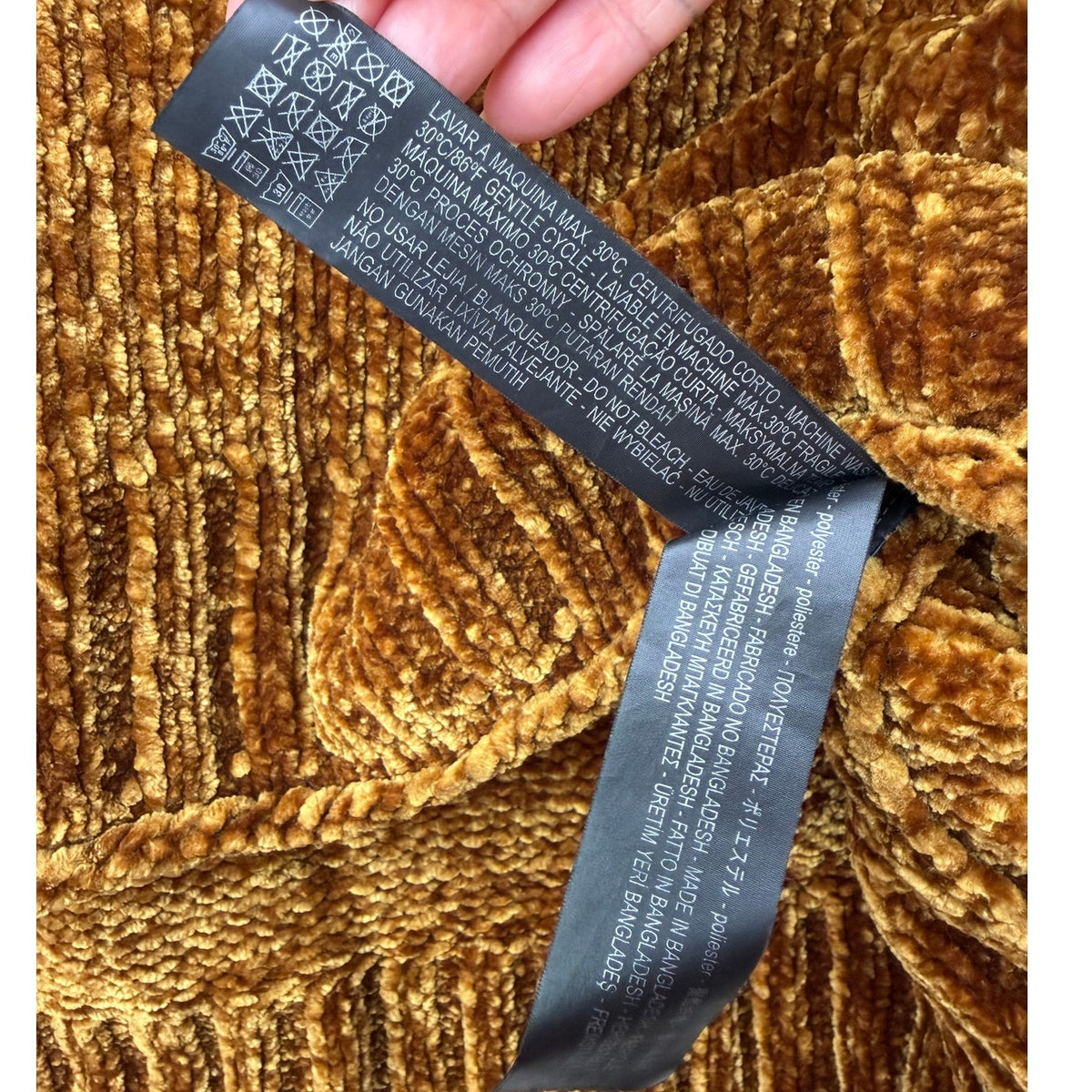 Zara Knit Mustard Gold Chenille Cropped High Low Sweater Women's US S