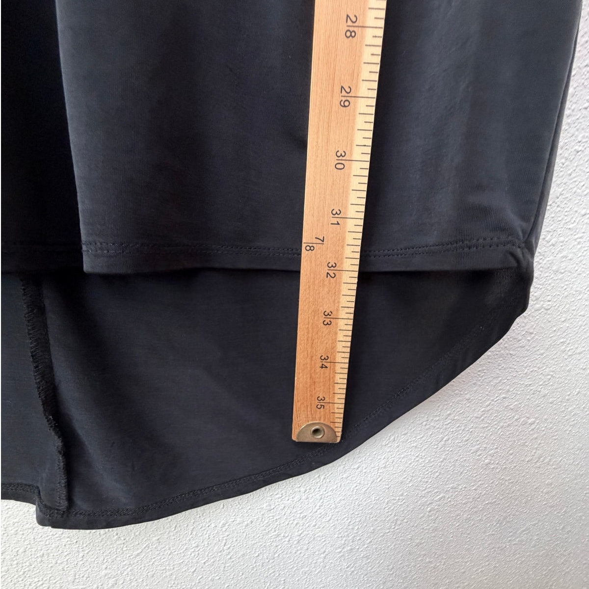 Dolan Left Coast Black Cupro V Neck Hi Low Pocket Dress XS
