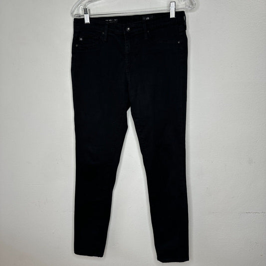 Adriano Goldschmeid Black The Abbey Ankle Mid Rise Super Skinny Ankle Jeans 27