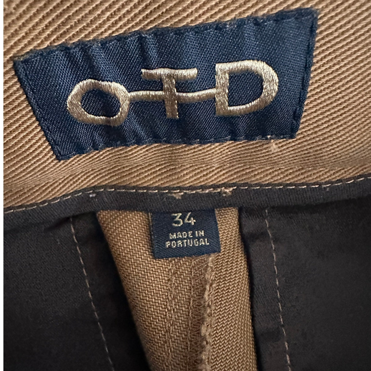 OTD Cargo Pants Camel Brown Men's US 34 Utility