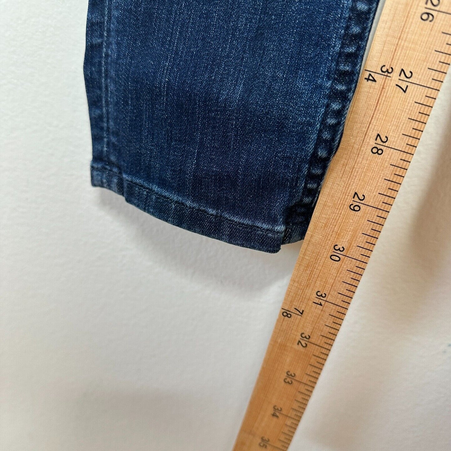 Hudson Collin Dark Blue Wash Low Rise Electric Clover Skinny Denim Jeans Size 26