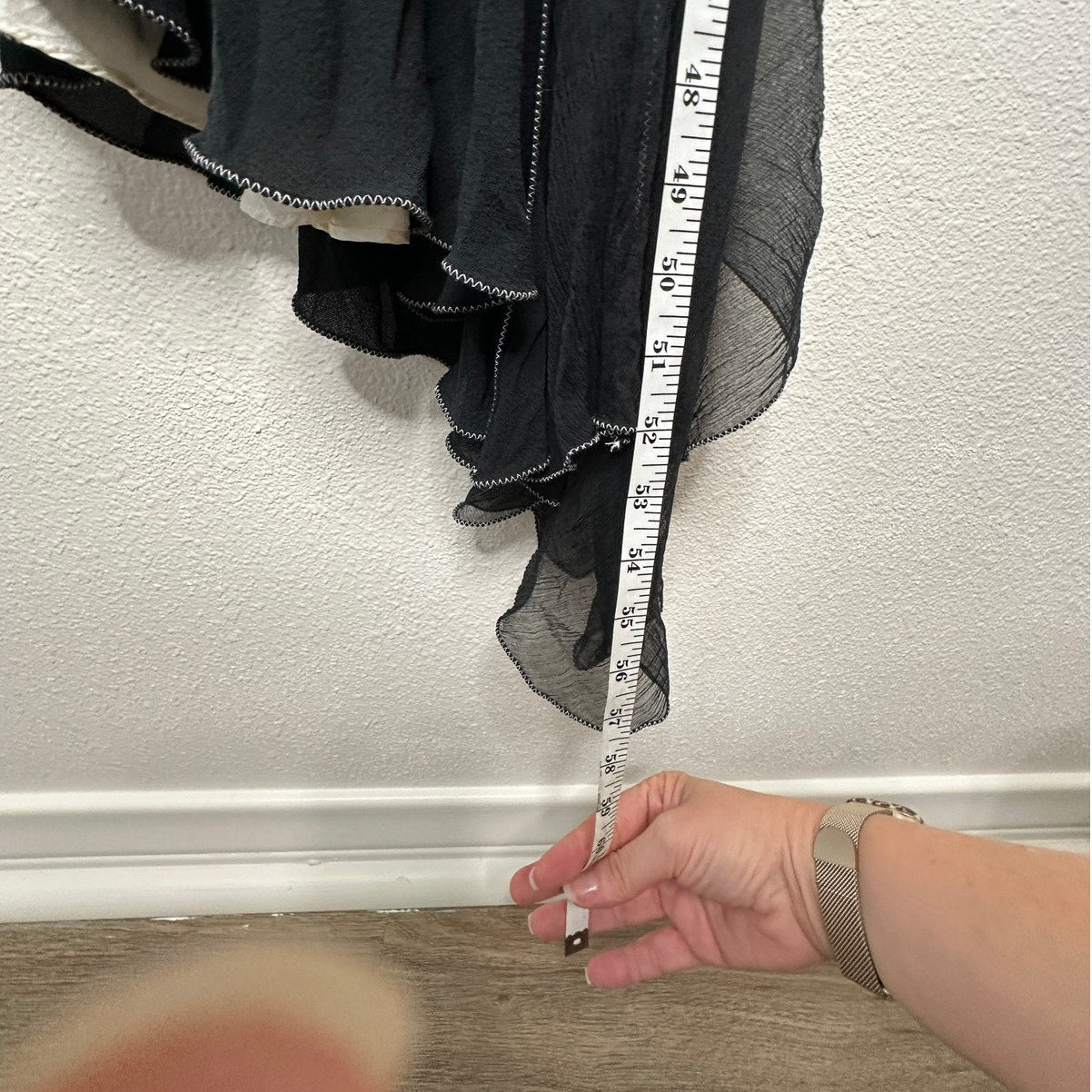 Vintage Max Studio Special Edition Black Ivory Sheer Silk Embroidered Dress S