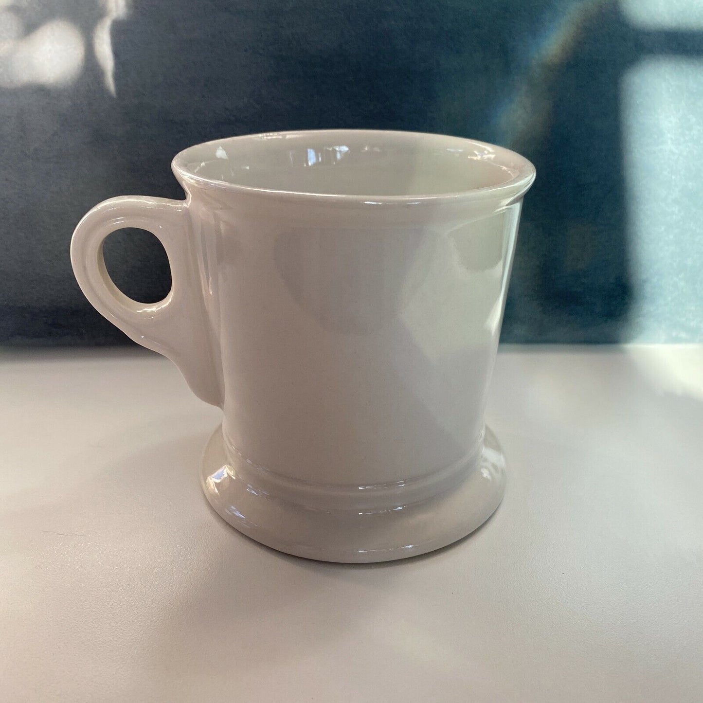 Anthropologie Monogram N Initial Coffee Mug Tea Cup Black Boho Striped