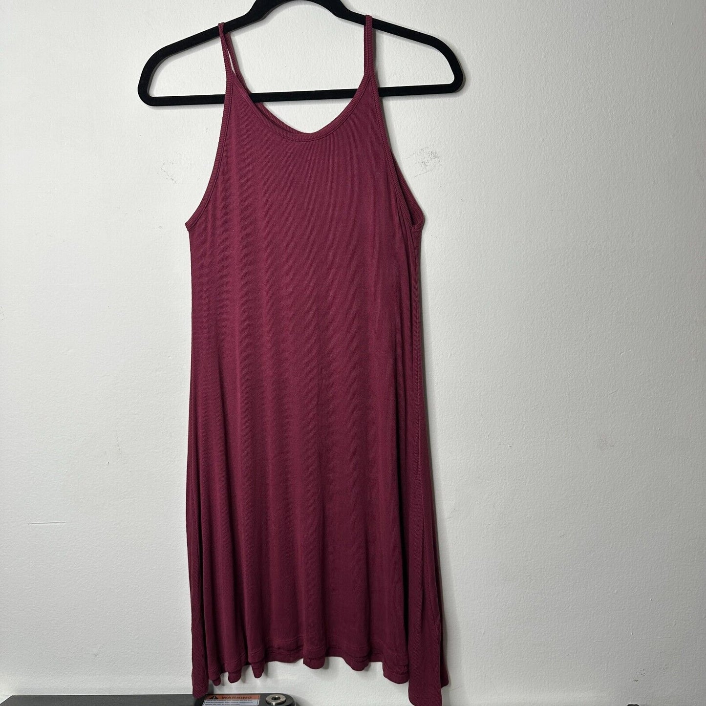 Old Navy Soft Burgundy Swing Spaghetti Strap Summer Tank Dress Above Knee S