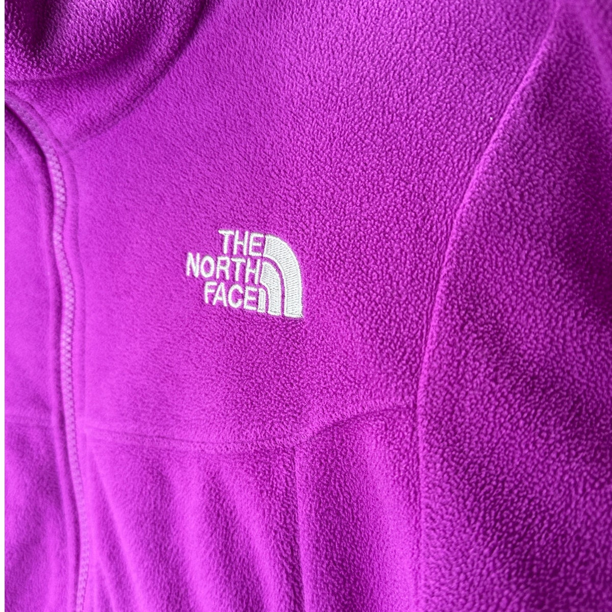 The North Face Lilac Front Zip Mock Neck Fleece Jacket S